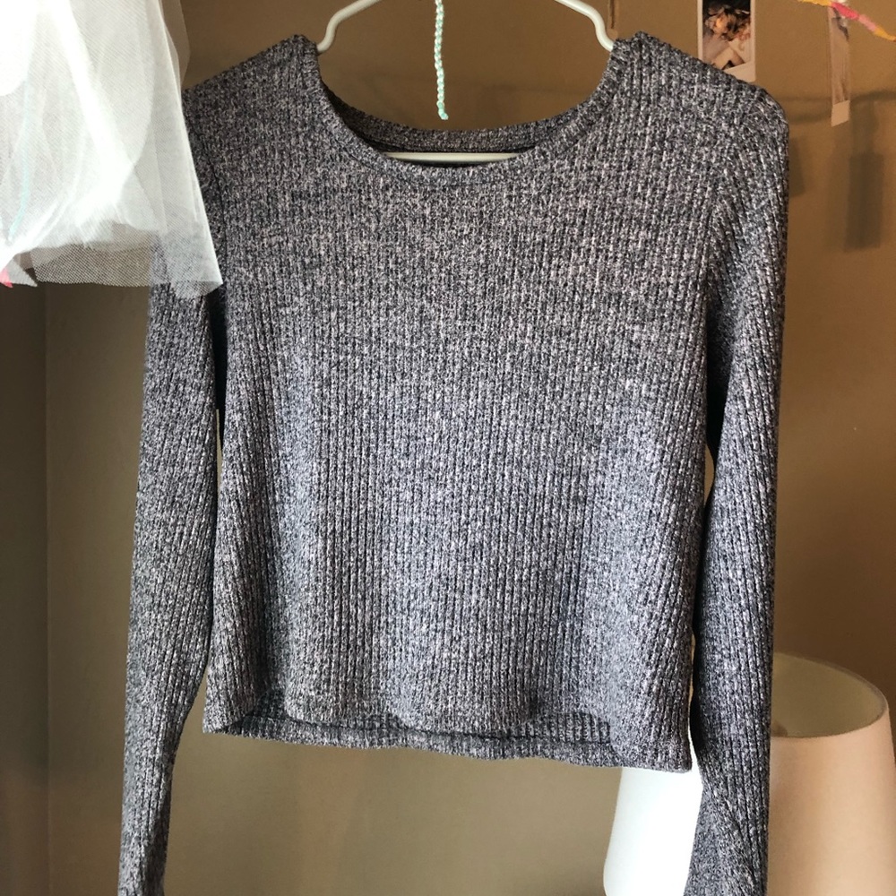 Grey “sexy & soft” American Eagle sweater
